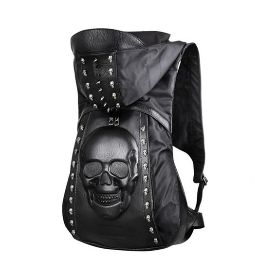 Mochila Gorro Calavera Steampunk con Remaches - Estilo Halloween Europeo - Image 12