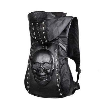 Mochila Gorro Calavera Steampunk con Remaches - Estilo Halloween Europeo - Image 3