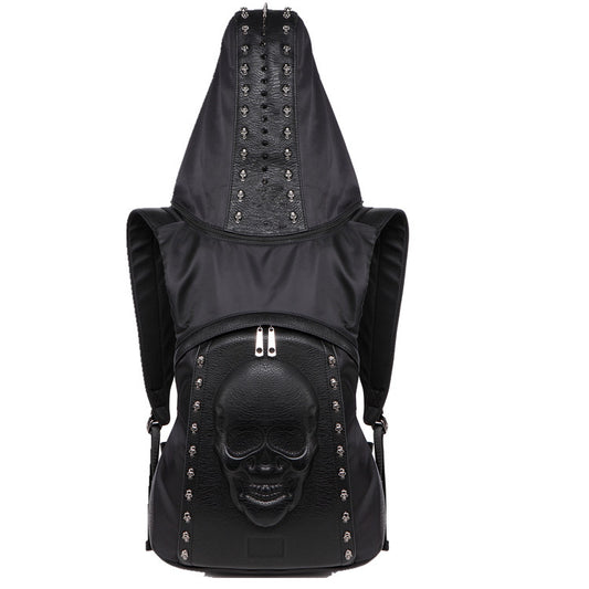 Mochila Gorro Calavera Steampunk con Remaches - Estilo Halloween Europeo - Image 2