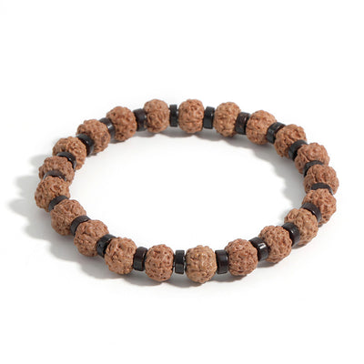 Pulsera de Cuentas de Ágata y Piedra Volcánica Estilo Moderno - Image 5