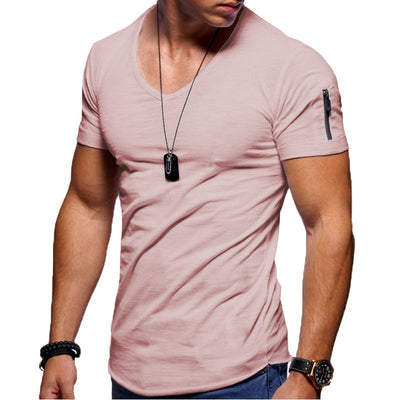 Playera Cuello V Manga Corta para Hombre - Image 3