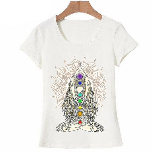 Playera Mujer Casual Mandala Buda Loto Estilo Harajuku - Image 16