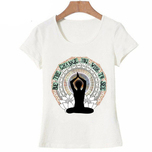 Playera Mujer Casual Mandala Buda Loto Estilo Harajuku - Image 15