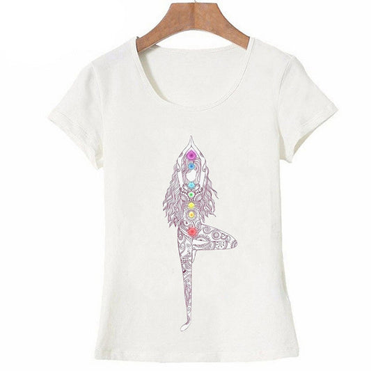 Playera Mujer Casual Mandala Buda Loto Estilo Harajuku