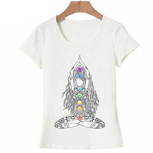 Playera Mujer Casual Mandala Buda Loto Estilo Harajuku - Image 4