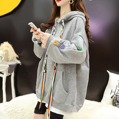 Chaqueta Blusa Coreana con Botones Cosidos y Cordón Ajustable - Image 4