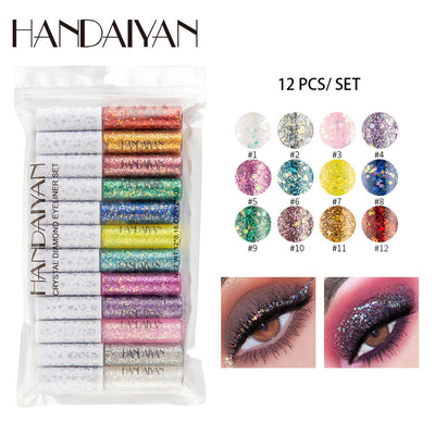 Delineador Líquido Glitter 12 Colores - Maquillaje de Ojos Brillante - Image 7