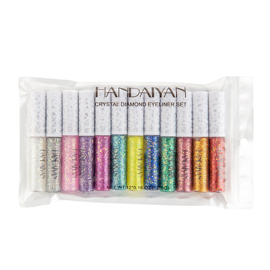 Delineador Líquido Glitter 12 Colores - Maquillaje de Ojos Brillante - Image 4