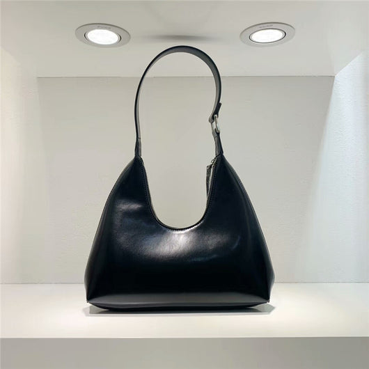 Bolso de Cuero Retro Estilo U - Bandolera Minimalista Axilar - Image 12