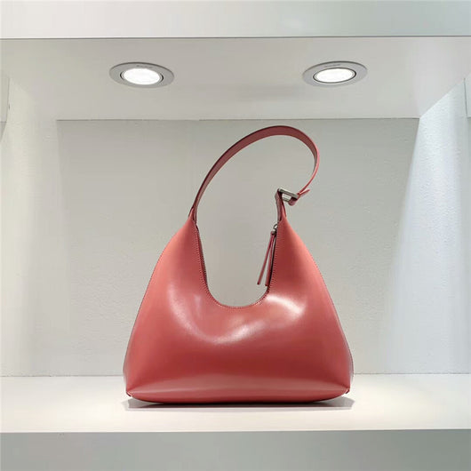 Bolso de Cuero Retro Estilo U - Bandolera Minimalista Axilar - Image 9