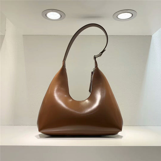 Bolso de Cuero Retro Estilo U - Bandolera Minimalista Axilar - Image 8