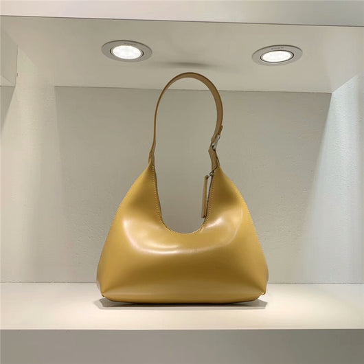 Bolso de Cuero Retro Estilo U - Bandolera Minimalista Axilar - Image 4