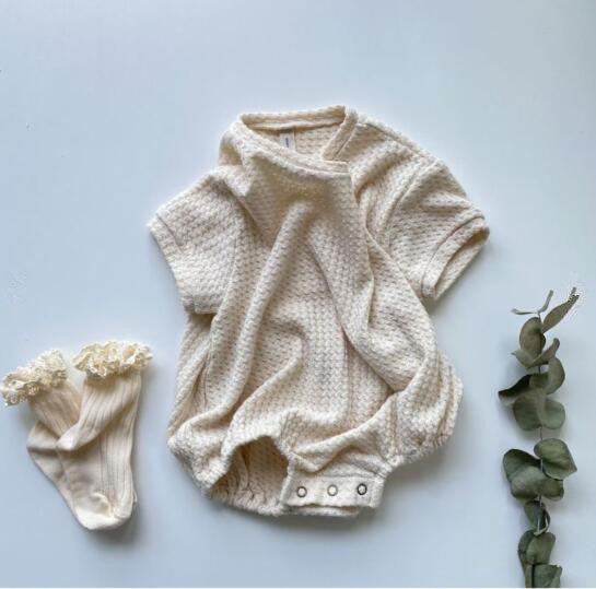 Pijama Enterizo de Algodón Gofrado para Bebé Unisex