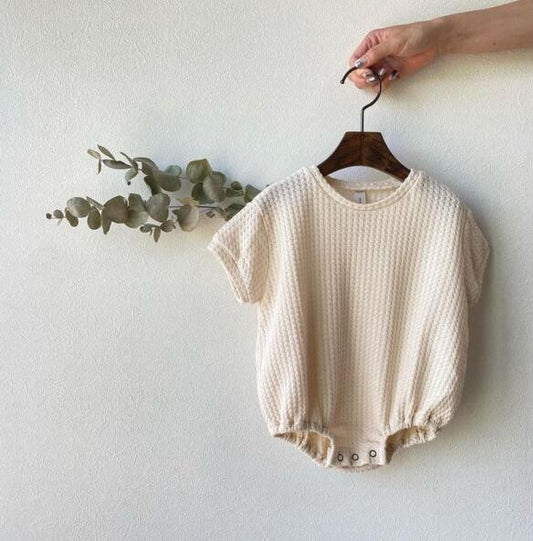 Pijama Enterizo de Algodón Gofrado para Bebé Unisex