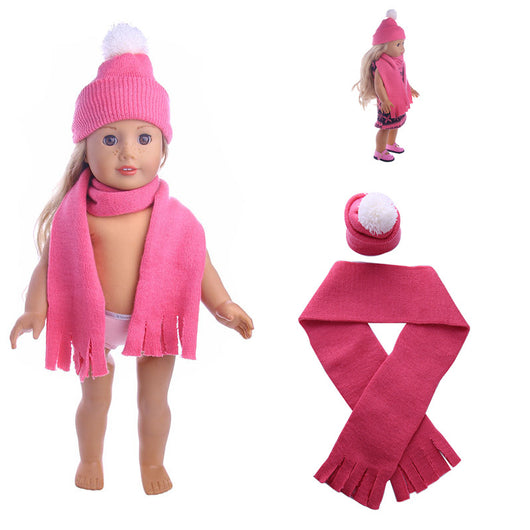 Conjunto de Accesorios para Muñecas: Gorro y Bufanda para Muñecas de 18 Pulgadas y Bebés de 43 cm - Image 9