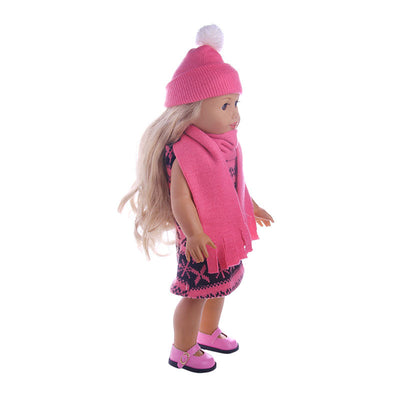 Conjunto de Accesorios para Muñecas: Gorro y Bufanda para Muñecas de 18 Pulgadas y Bebés de 43 cm - Image 2