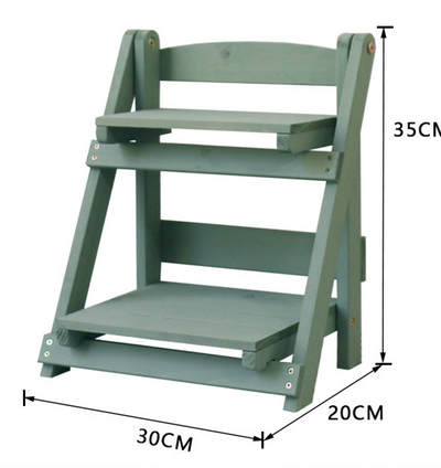 Estantería de Madera Maciza para Plantas y Almacenamiento - Organizador Multifuncional de Escritorio - Image 8