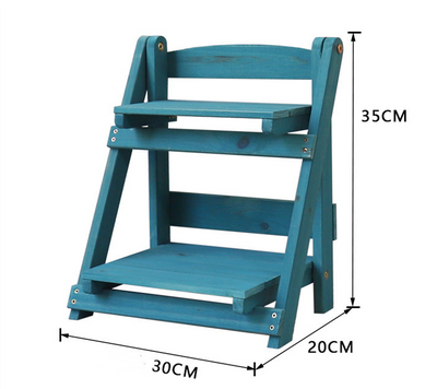 Estantería de Madera Maciza para Plantas y Almacenamiento - Organizador Multifuncional de Escritorio - Image 11