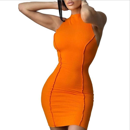 Vestido Casual de Verano para Mujer - Escote Redondo sin Mangas Ajustado - Image 11