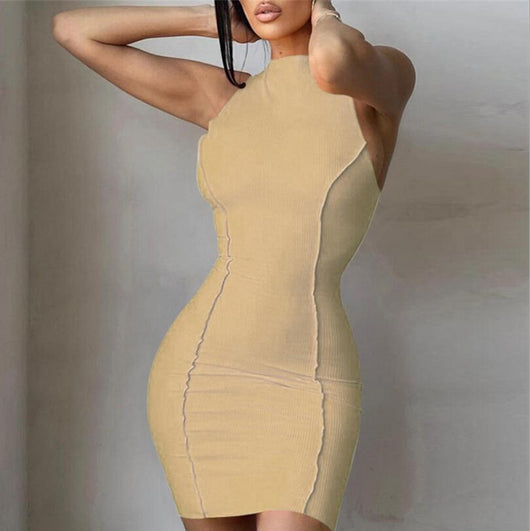 Vestido Casual de Verano para Mujer - Escote Redondo sin Mangas Ajustado - Image 2