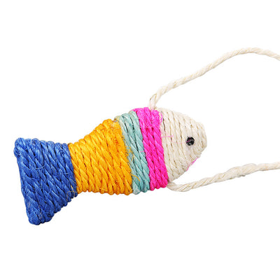 Tablero Enrollable de Sisal para Gatos con Juguete de Pez - Image 9