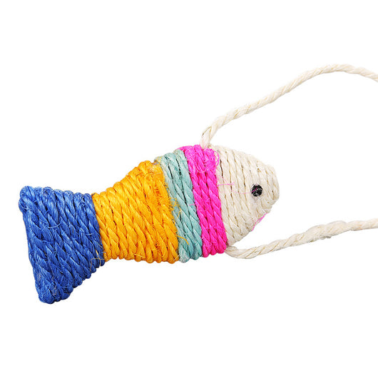 Tablero Enrollable de Sisal para Gatos con Juguete de Pez - Image 9