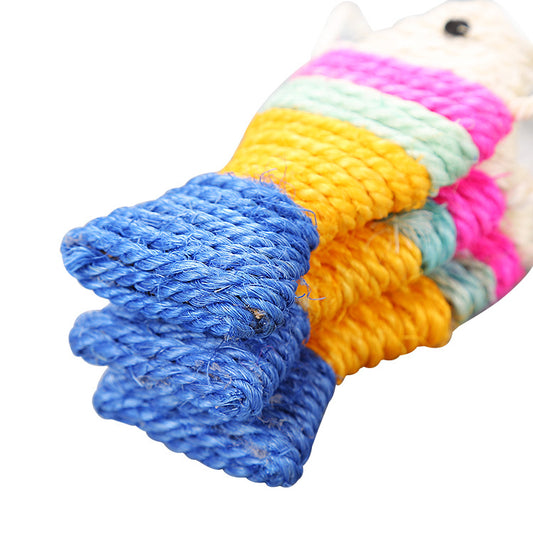 Tablero Enrollable de Sisal para Gatos con Juguete de Pez - Image 2