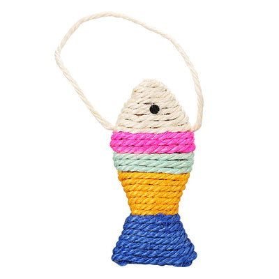 Tablero Enrollable de Sisal para Gatos con Juguete de Pez - Image 5