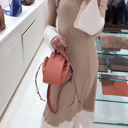 Bolso de Cuero Genuino Tipo Bucket - Cartera Pequeña para Mujer - Image 10