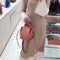 Bolso de Cuero Genuino Tipo Bucket - Cartera Pequeña para Mujer