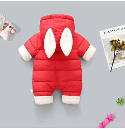 Pijama Enterizo Cálido con Capucha Estampado para Bebé - Image 8