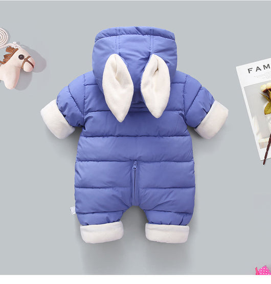 Pijama Enterizo Cálido con Capucha Estampado para Bebé - Image 14