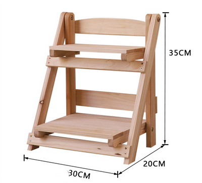 Estantería de Madera Maciza para Plantas y Almacenamiento - Organizador Multifuncional de Escritorio - Image 5