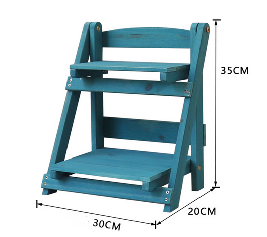 Estantería de Madera Maciza para Plantas y Almacenamiento - Organizador Multifuncional de Escritorio - Image 6