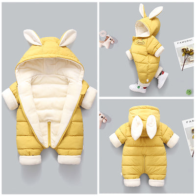 Pijama Enterizo Cálido con Capucha Estampado para Bebé - Image 2