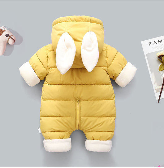 Pijama Enterizo Cálido con Capucha Estampado para Bebé - Image 4