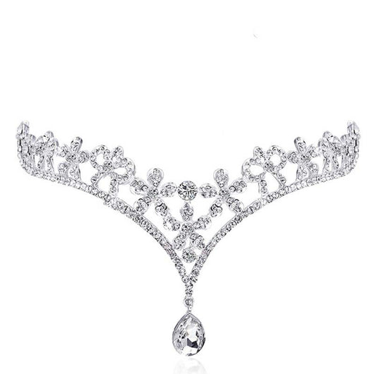 Tiara Infantil con Flores y Perlas para Damas de Honor - Image 3