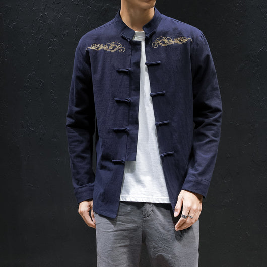 Camisa de Lino Oversized con Bordado Artesanal - Image 11
