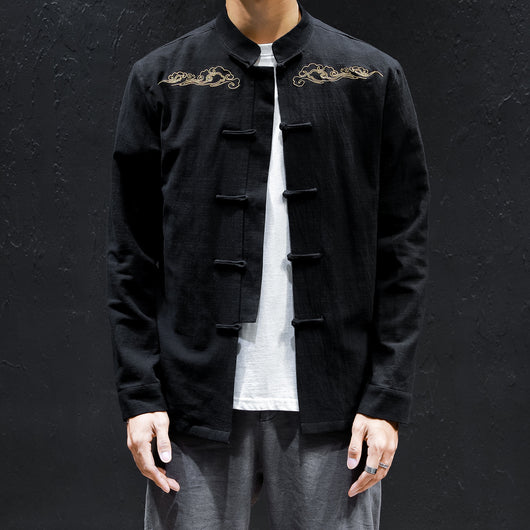 Camisa de Lino Oversized con Bordado Artesanal - Image 8