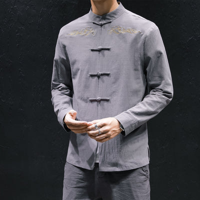 Camisa de Lino Oversized con Bordado Artesanal - Image 7
