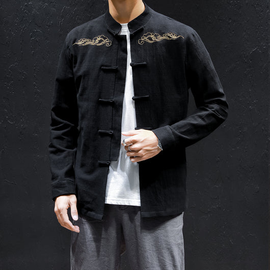 Camisa de Lino Oversized con Bordado Artesanal - Image 10