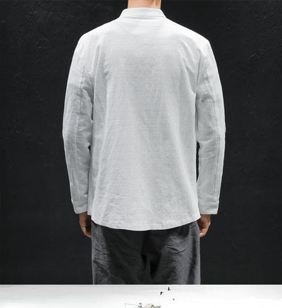 Camisa de Lino Oversized con Bordado Artesanal - Image 16