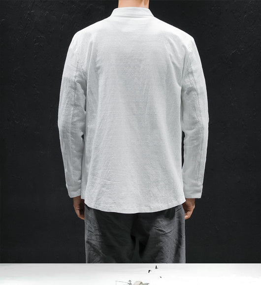 Camisa de Lino Oversized con Bordado Artesanal - Image 16
