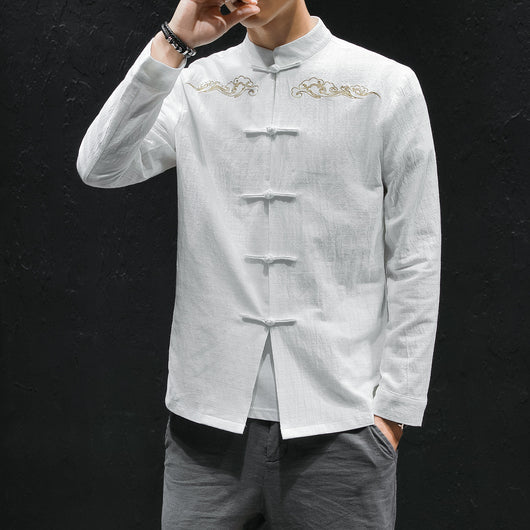 Camisa de Lino Oversized con Bordado Artesanal - Image 12