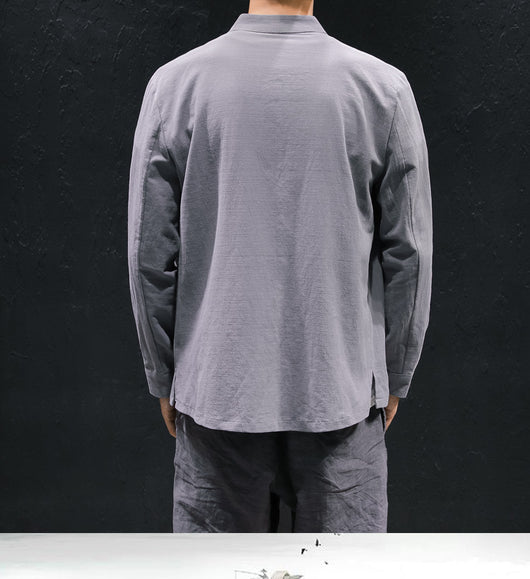 Camisa de Lino Oversized con Bordado Artesanal - Image 13