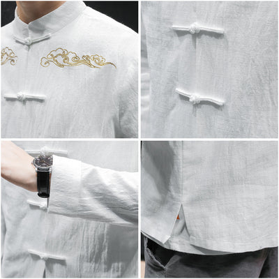 Camisa de Lino Oversized con Bordado Artesanal - Image 17