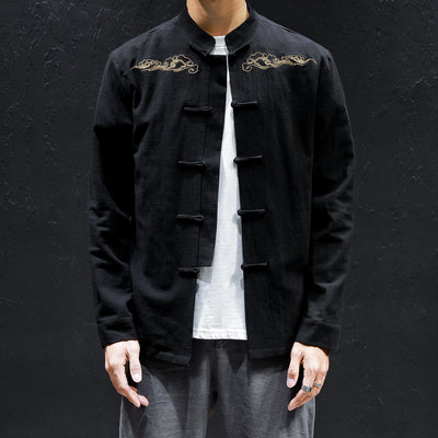 Camisa de Lino Oversized con Bordado Artesanal - Image 5