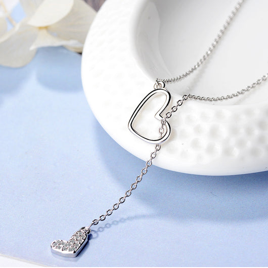 Collar Ajustable de Doble Amor con Cadena Corta - Image 8