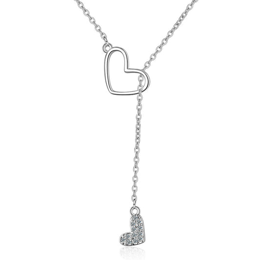Collar Ajustable de Doble Amor con Cadena Corta - Image 2