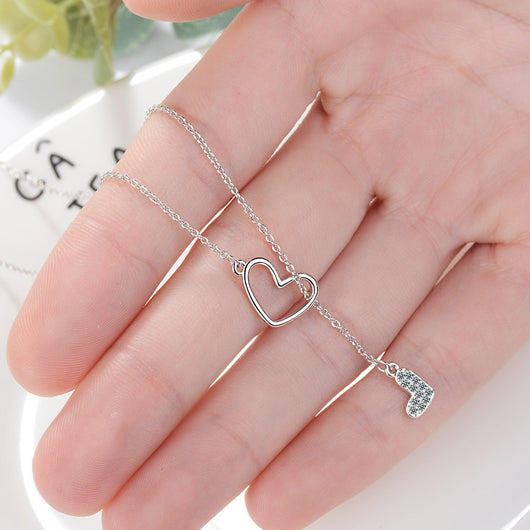 Collar Ajustable de Doble Amor con Cadena Corta - Image 7